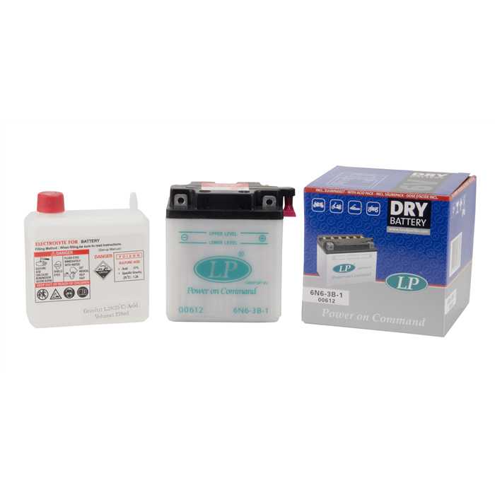 Batterie avec pack acide 6N6-3B-1 Landport